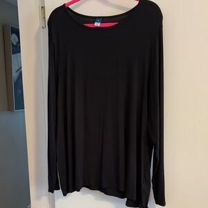 Black Long Sleeve Top xl old navy stretchy comfortable